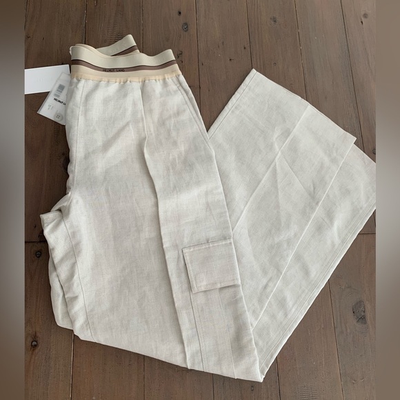 Helmut Lang Pull-On Cotton Linen Cargo Pant NWT - Picture 7 of 9